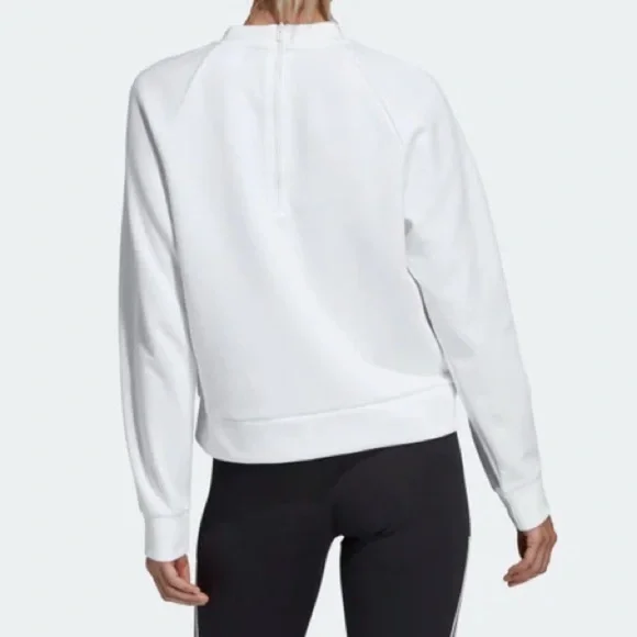 Adidas ID Glory Crewneck Sweatshirt White Women's Size L (Loose Fit) - Picture 2 of 5